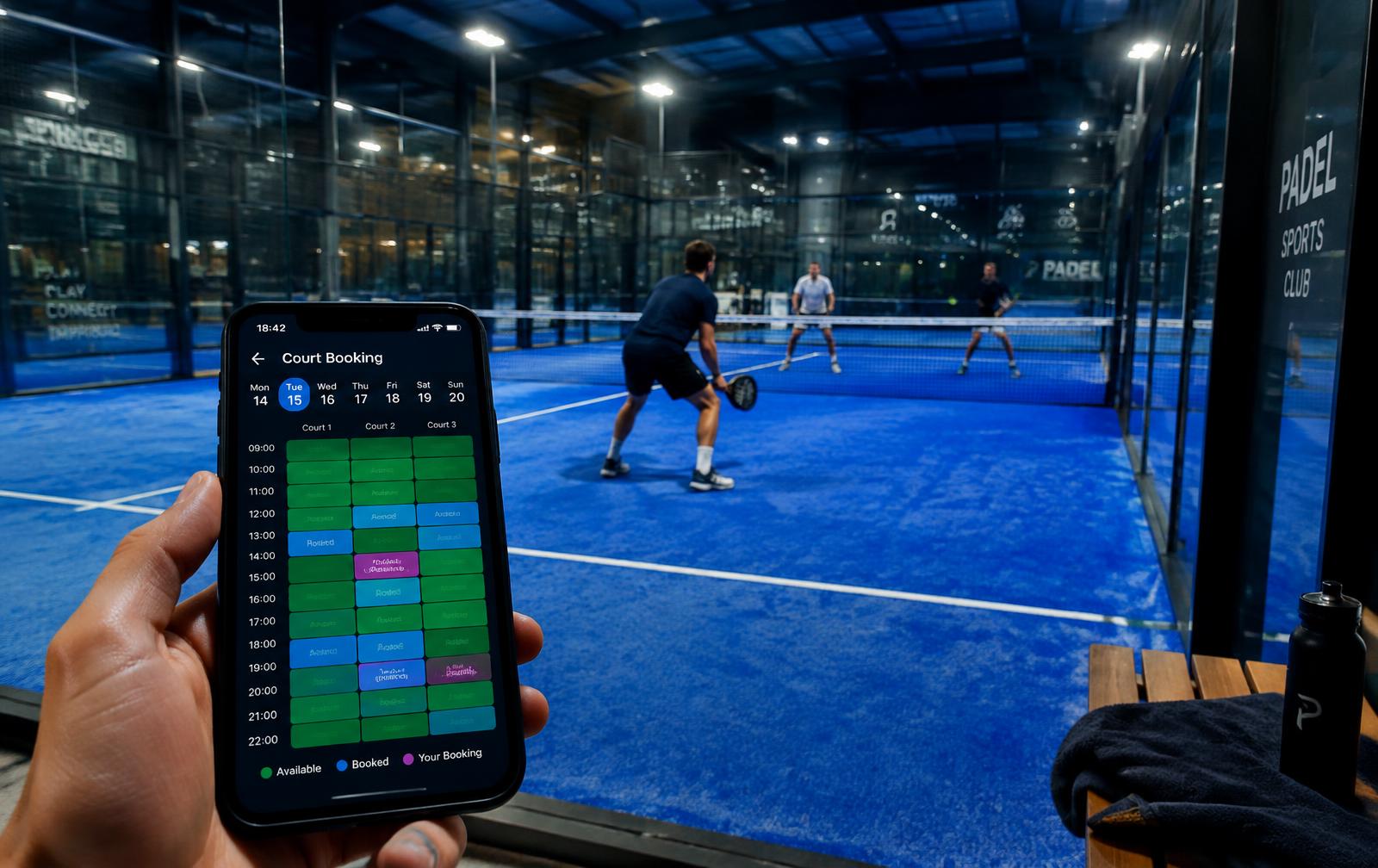 Logiciel pour clubs de padel, tennis & foot à 5